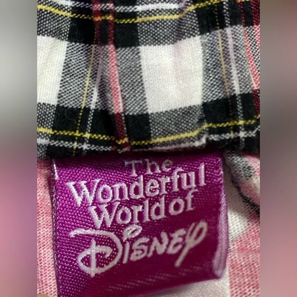 Disney Mickey Mouse Drawstring Pajama Loung Pants, Red With Mickey/Stars, Size M - Picture 4 of 7